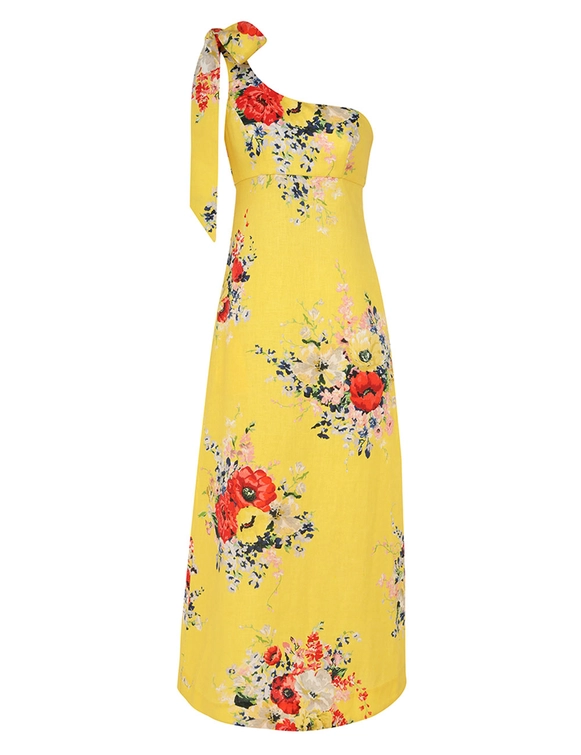 Alight Asymmetric Midi Dress