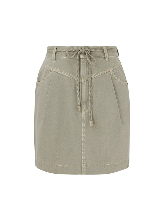 August Denim Utility Skirt