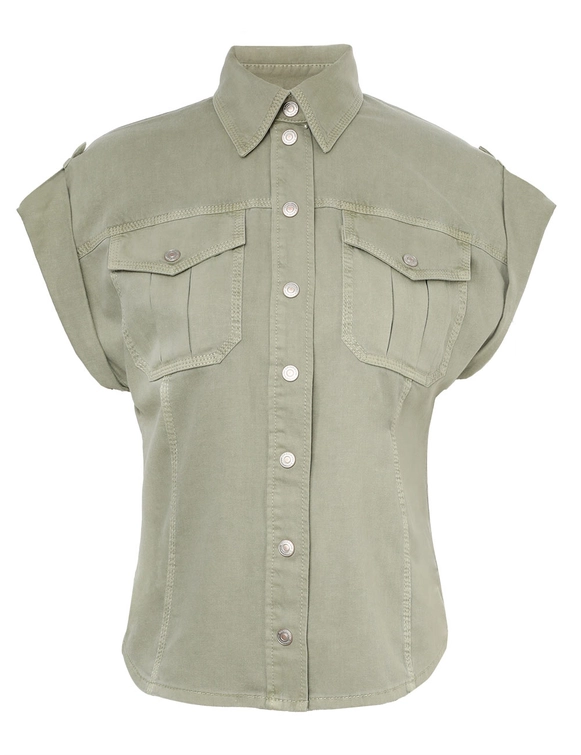 August Denim Utility Shirt