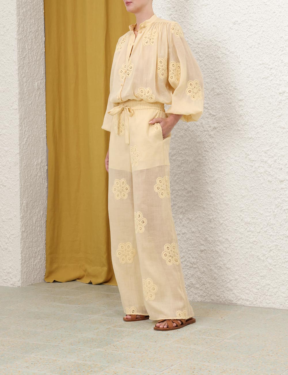 Acadian Embroidered Pant