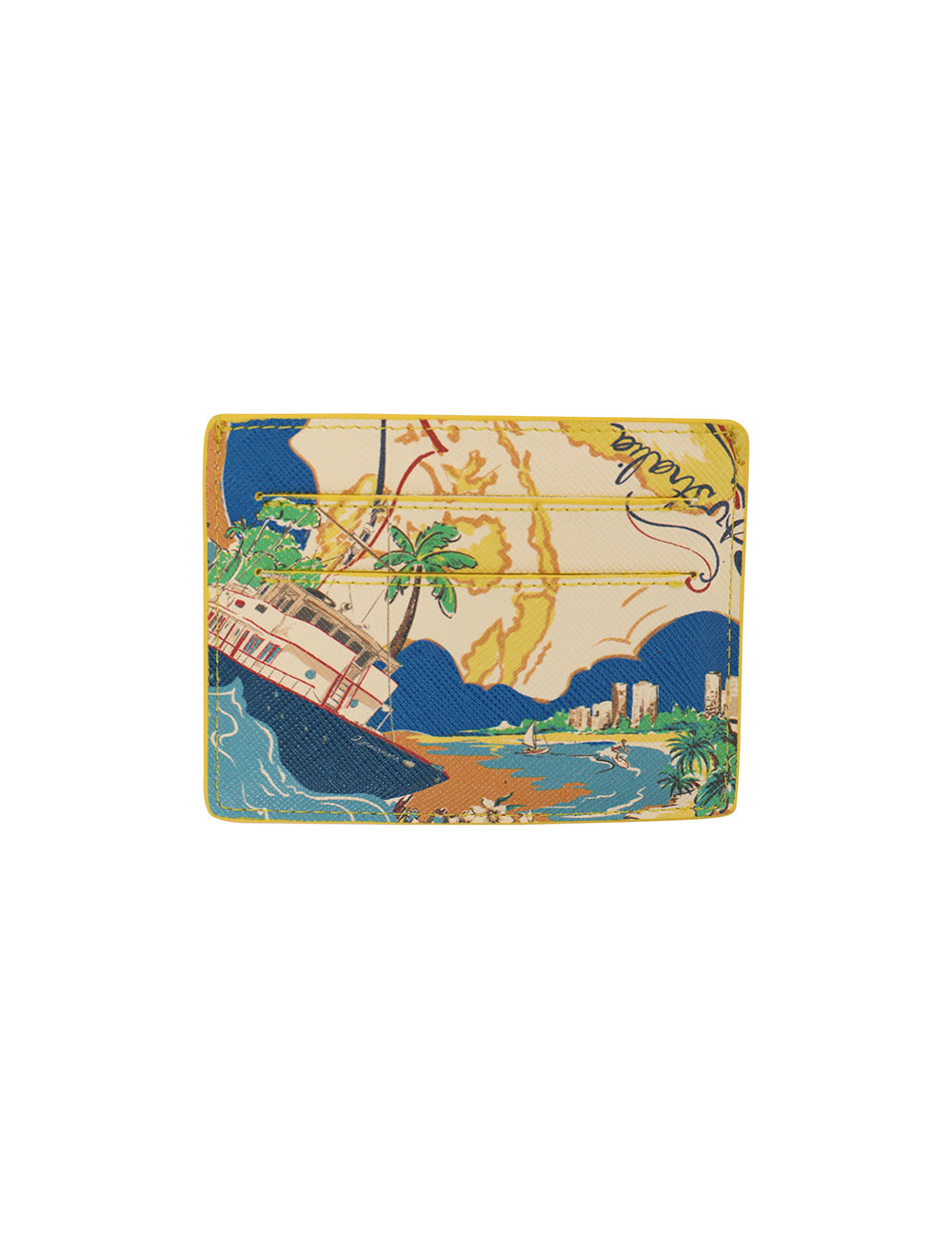 Printed Leather Cardholder