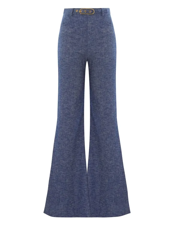Eden Chambray Flare Pant