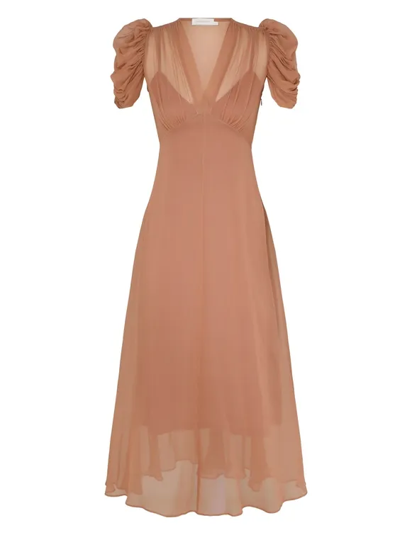 Eden Gather Sleeve Midi