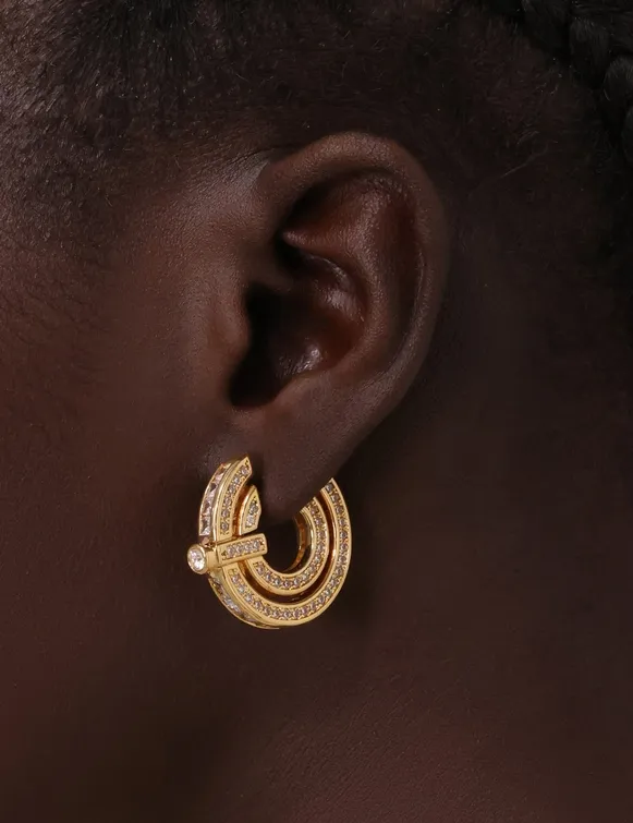 Zimmermann Halo Pave Hoops