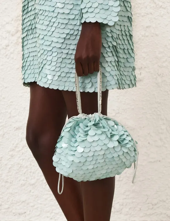 Sequin Embroidered Pouch