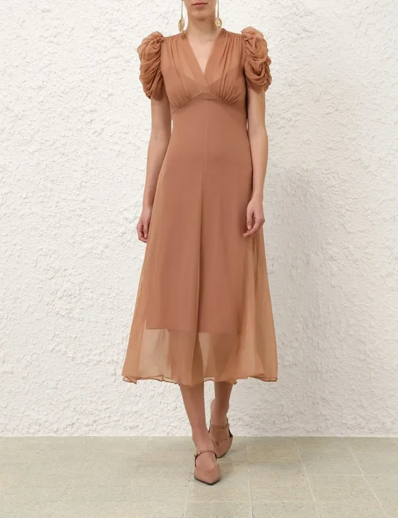 Eden Gather Sleeve Midi