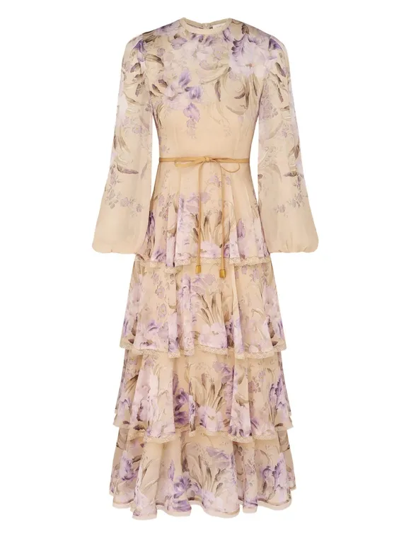 Eden Lace Edge Midi Dress