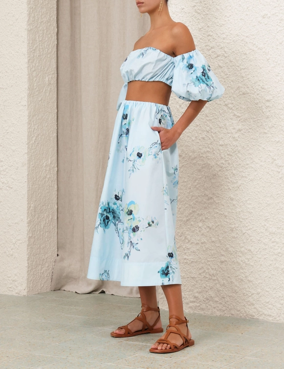 Lightburst Puff Sleeve Top