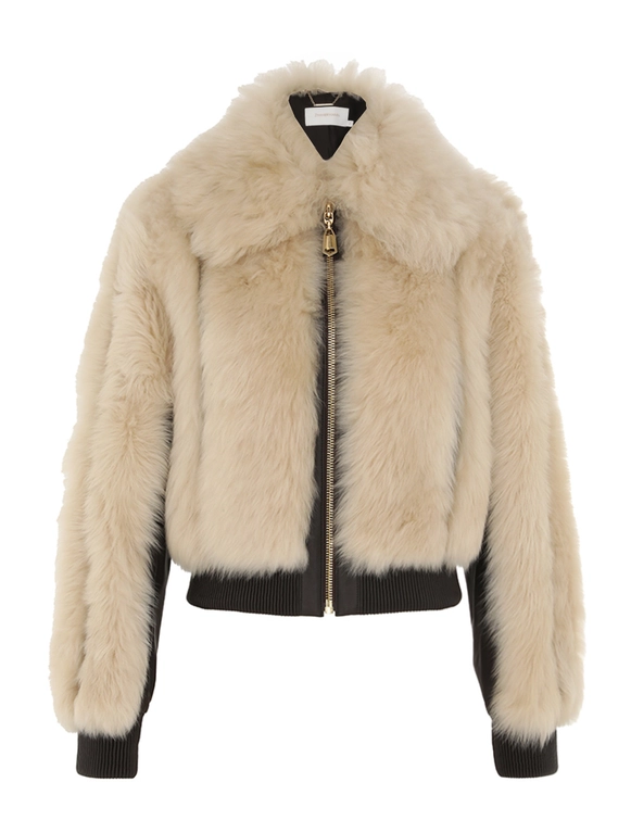 Illustration Shearling Jacket