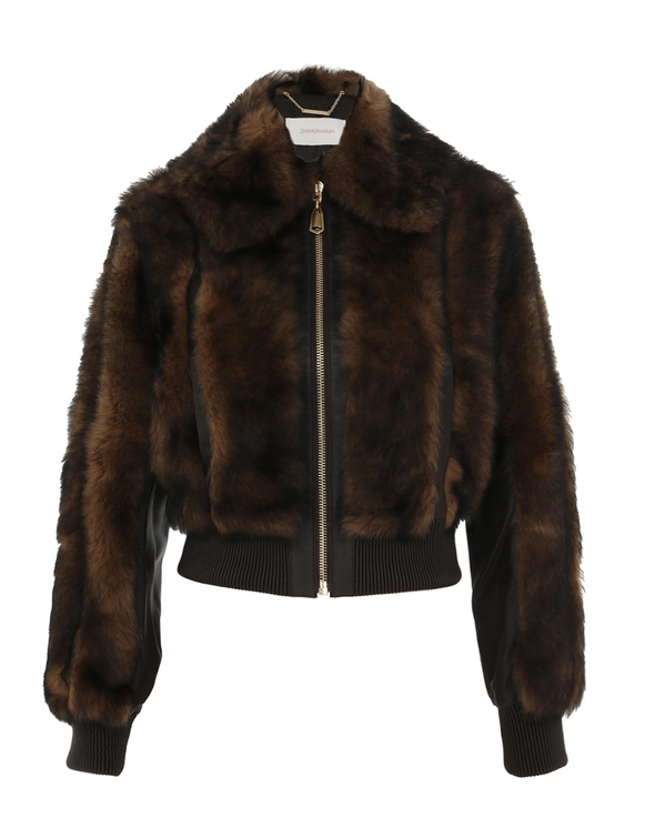 Illustration Shearling Jacket