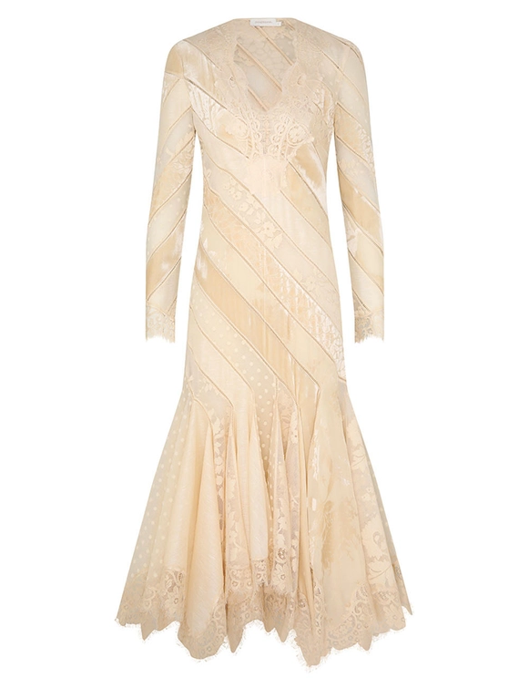 Eden V Neck Spliced Gown