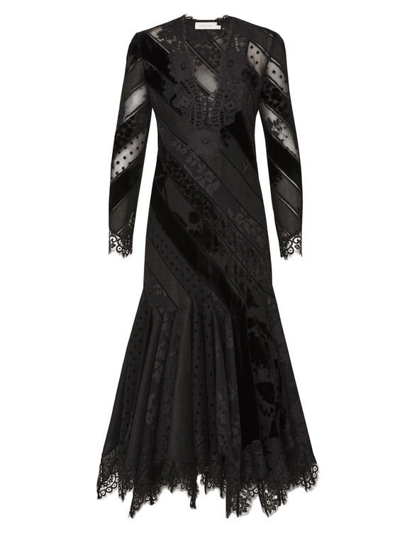 Eden V Neck Spliced Gown