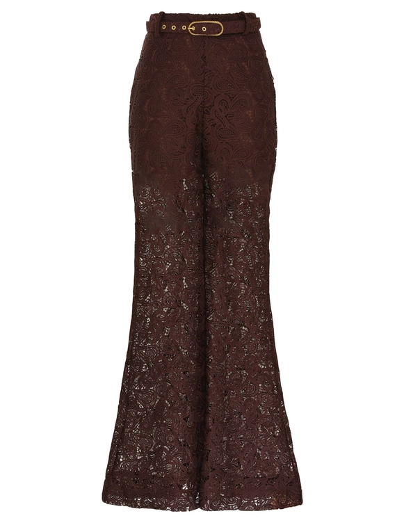 Illustration Lace Flare Pant