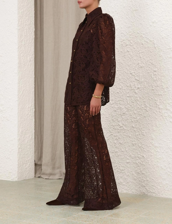 Illustration Lace Flare Pant