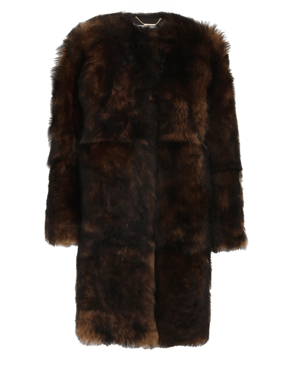 Illustration Shearling Coat