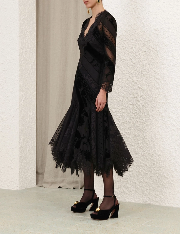 Eden V Neck Spliced Gown