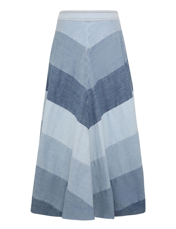 Tallow Denim Midi Skirt