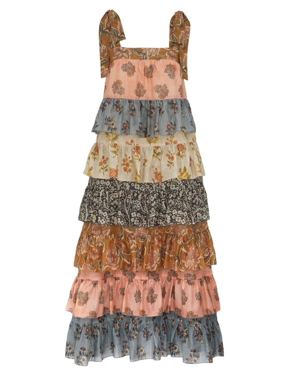 Tallow Tiered Midi Dress