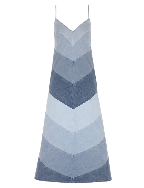 Tallow Chevron Maxi Dress