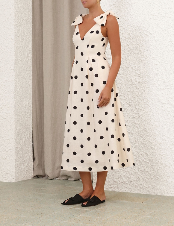 Crush V Neck Midi Dress