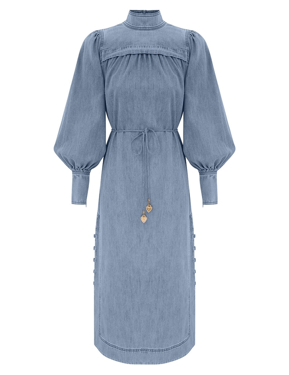 Crush Denim Midi Dress