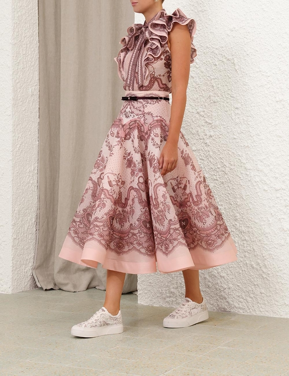 Crush Frilled Fitted Blouse
