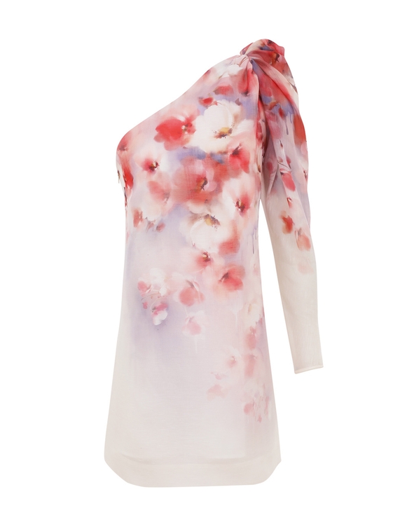 Crush Asymmetrical Mini Dress