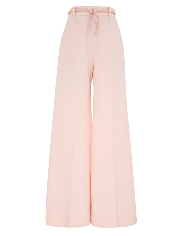 Crush Linen Flare Pant