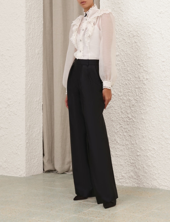 Crush Tuck Wide Leg Pant