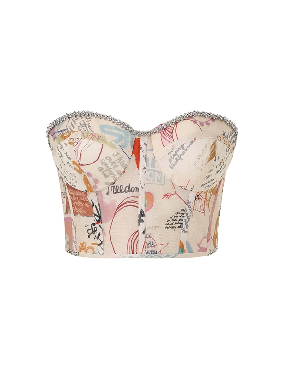 Crush Paneled Bodice