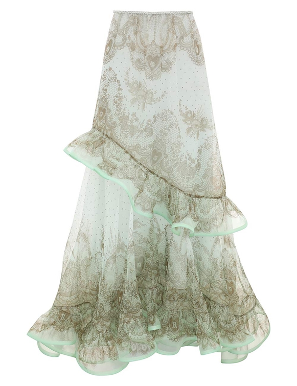 Crush Flutter Maxi Skirt