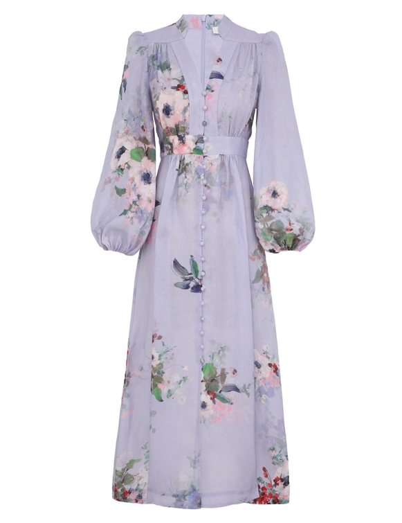 Everley Plunge Midi Dress