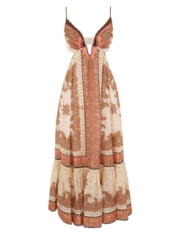Maxine Plunge Maxi Dress