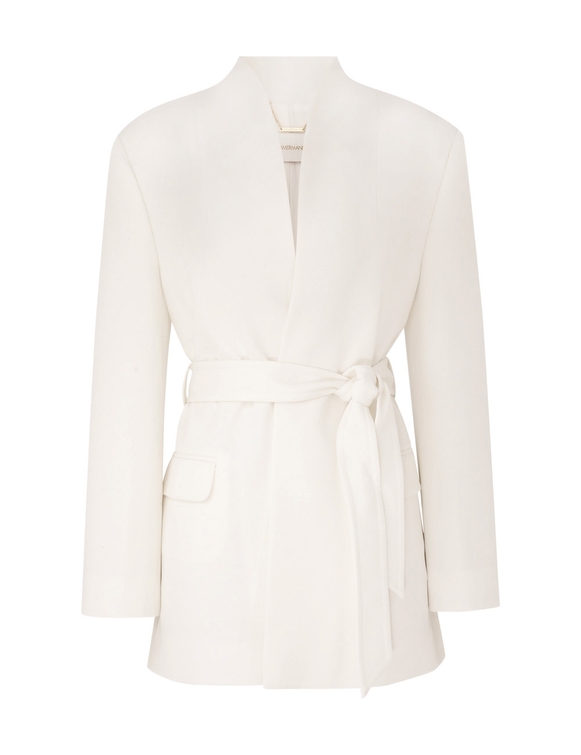 Crush Belted Blazer