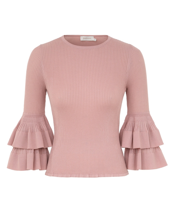 Illustration Tiered Ruffle Top
