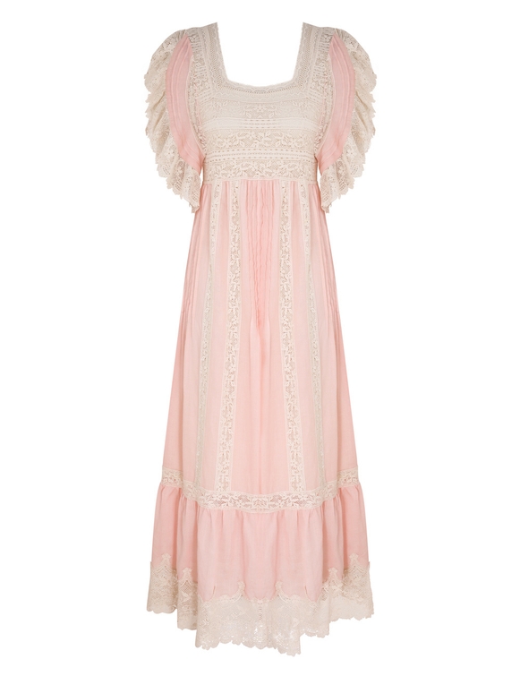 Everley Lace Trim Midi Dress