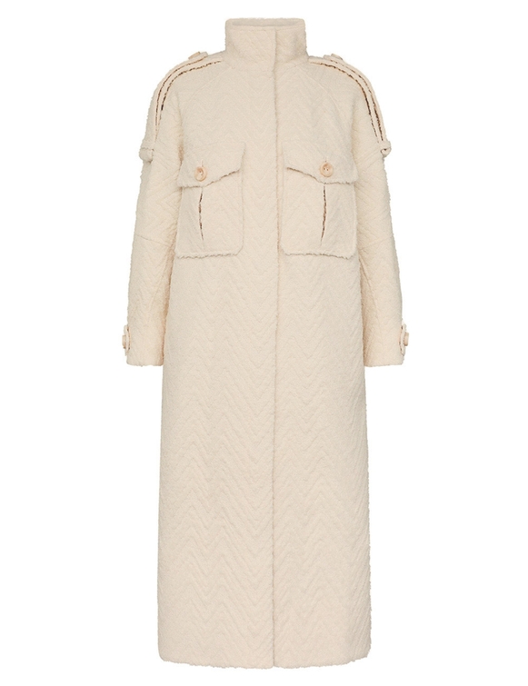 Illustration Chevron Coat