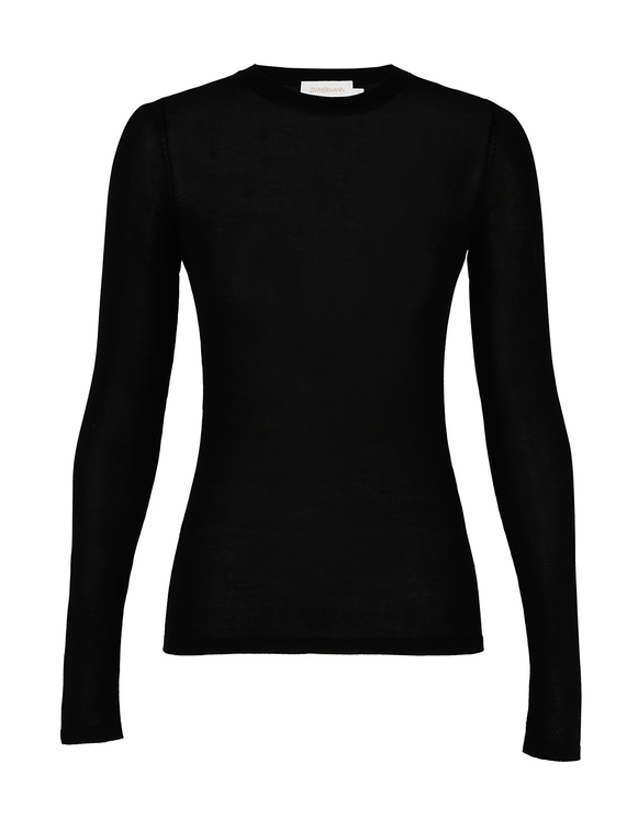 Crew Neck Fine Knit Top