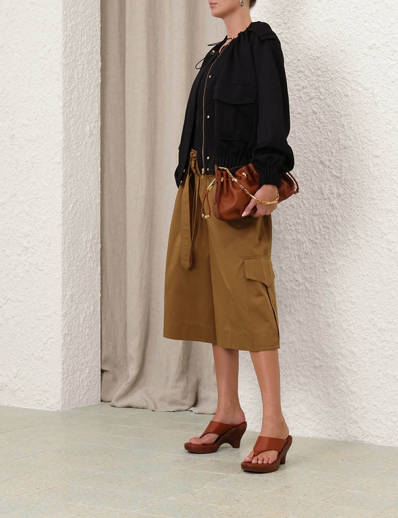Illuminate Drawstring Bomber