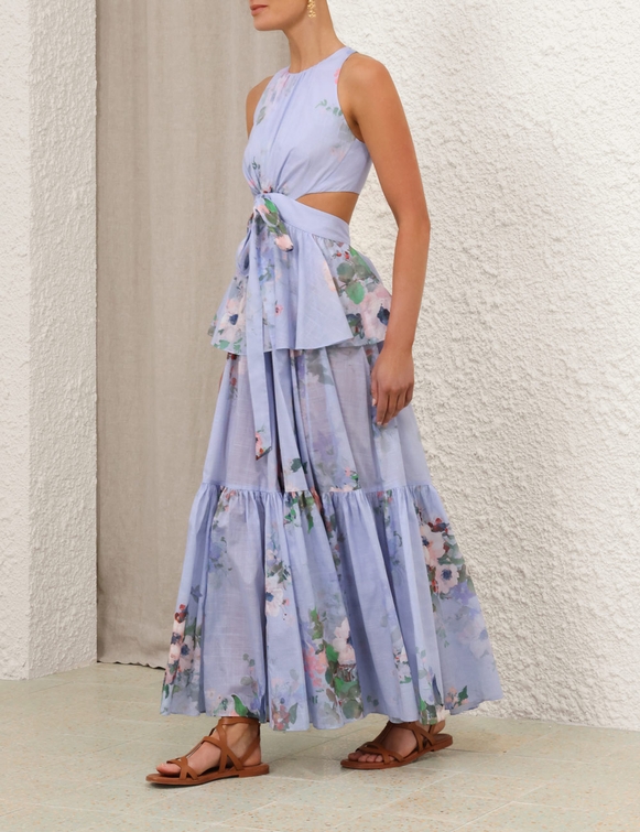 Everley Draped Bow Midi Dress