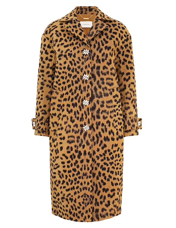 Crush Jacquard Barrel Coat