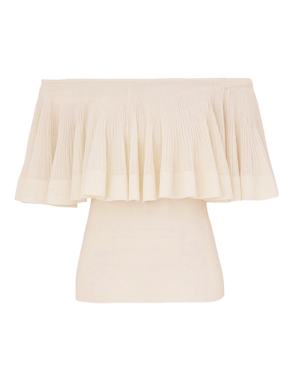 Illuminate Pleated Frill Top