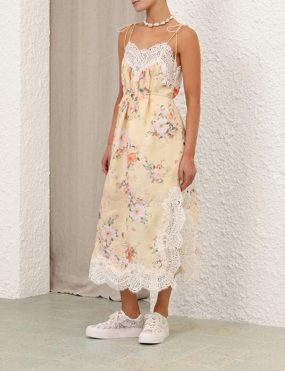 Everley Lace Trim Slip Dress