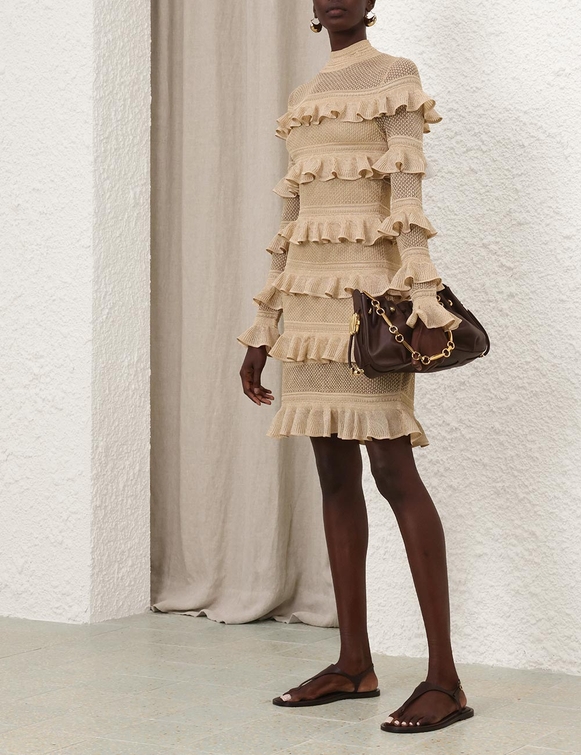 Illuminate Metallic Frill Mini