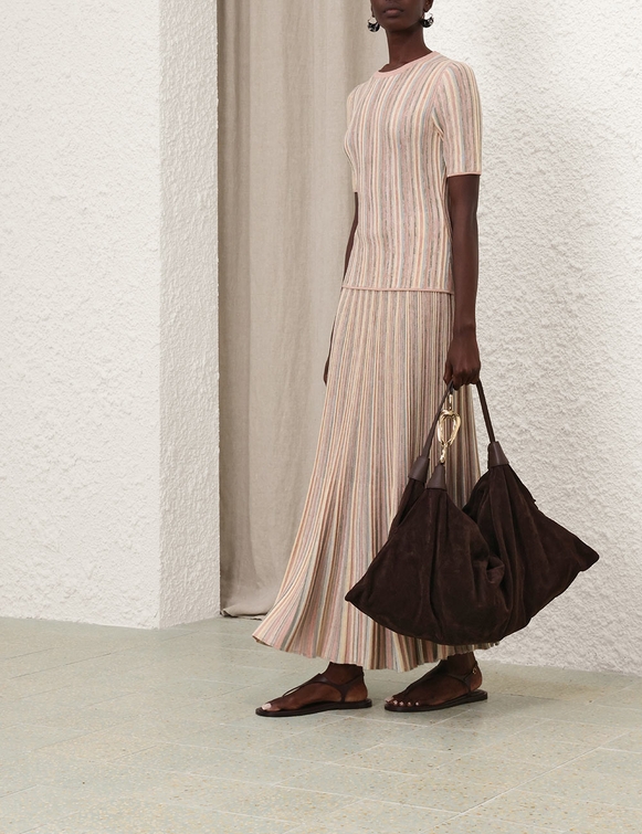 Illuminate Mouline Maxi Skirt