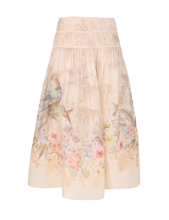 Illuminate Drawn Midi Skirt