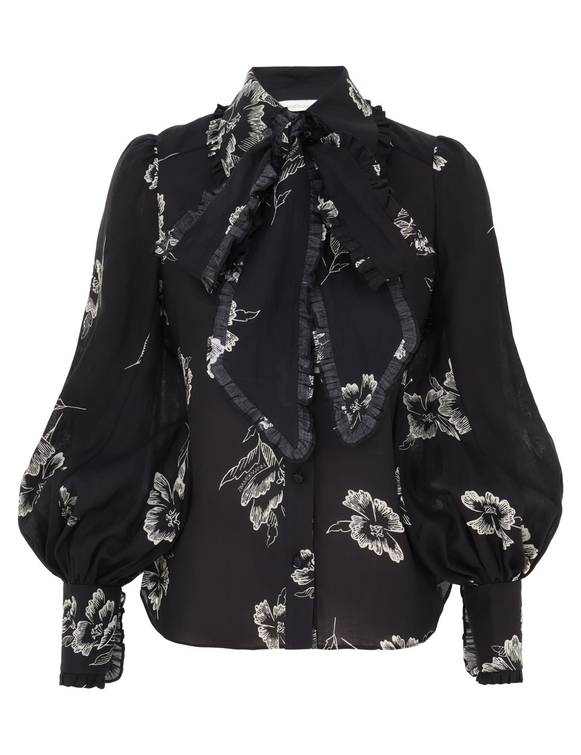 Ruffle Bow Shirt