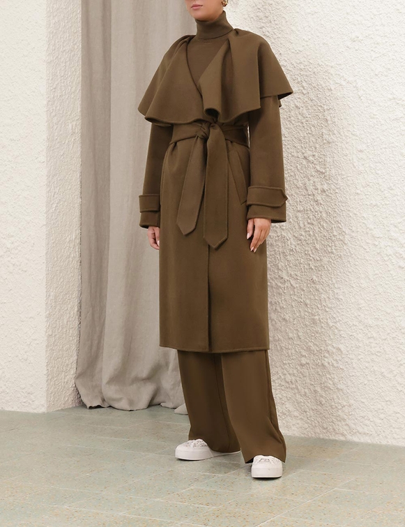 Crush Long Cape Coat