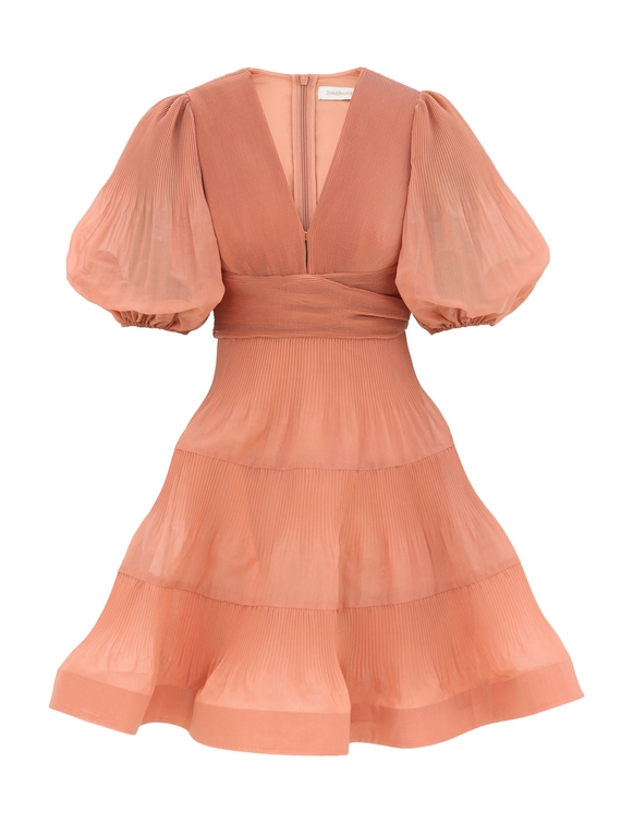 Pleated Mini Dress