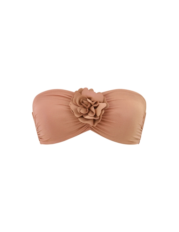 Everley Metallic Bikini Top